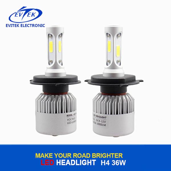 Quality Auto car light S2 Led Headlight 36W, 4000lm H4 Headlight Bulb for Motorcycles for sale