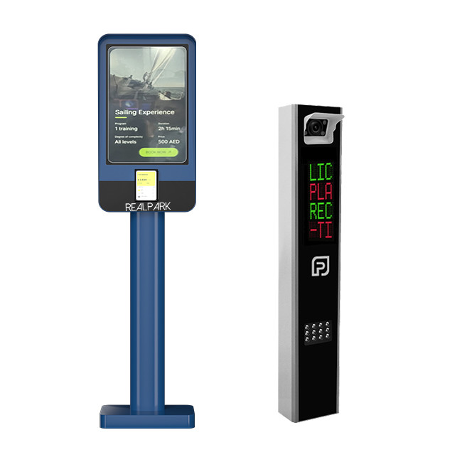 21.5-inch LCD Touchscreen Quick Exit Payment Kiosk for Easy Parking Fee Transactions in LPR Systems