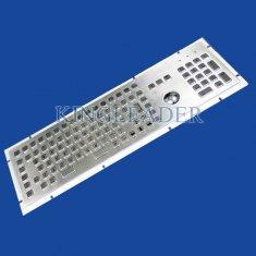 Buy cheap Rugged Metal Industrial Keyboard With Trackball 103 Function Keys And Number Keypad product