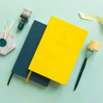 Multi Color PU Leather Notebook , 100 G Cream Pages Fancy Journals Notebooks