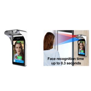 Buy cheap Touchless 0.3s Face Temperature Scanner Kiosk With Facial Recognition product