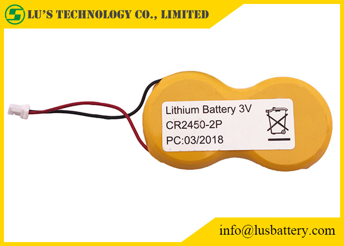 65mm Wires Lithium Button Cell 1200mah JST Terminals 2P-CR2045 3v