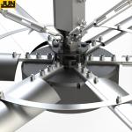 Natural Breeze System with Large Industrial HVLS Ceiling Fan