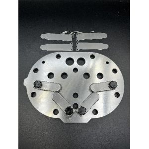 Silver Industrial Control Valve Plate Compressor Valve Plate
