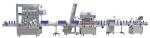 50bpm HMI Bottle Filling And Capping Machine Plastic Bottle Servo Motor 1000W