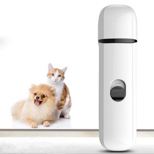 Quality Portable Rechargeable Painless Pet'S Nail Grinder 360° Polishing One Button Trimming for sale