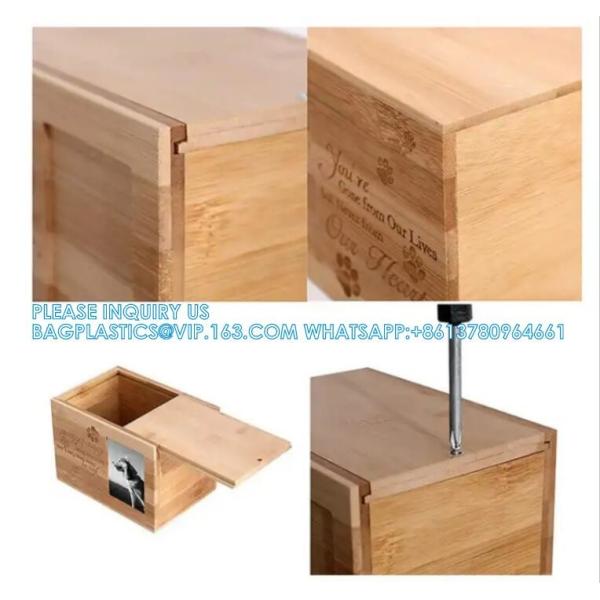 Pet Memorial Urns Cremation Urns Box Photos Frame Dog Cat Wooden Coffin Casket Wooden Urn - Pet Urns