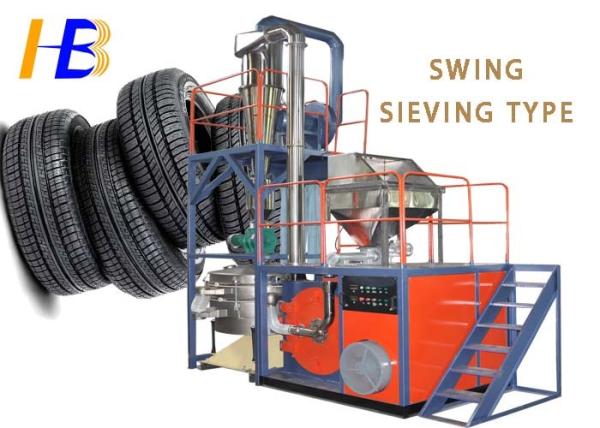 Quality High Throughput Rate Rubber Grinding Machine For Waste Tire Recycling for sale