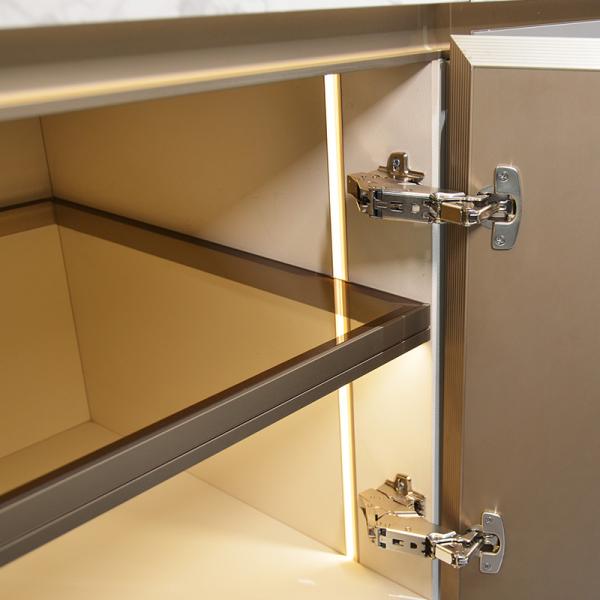 Quality Minimalist Style Aluminum Modular Kitchen Service Shelves for sale