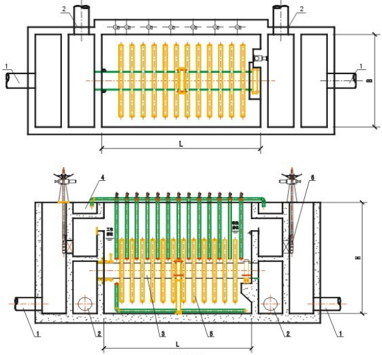 Nickel Plated 3.1KW 8 Pcs Rotary Disk Filter Sludge Wastewater Treatment
