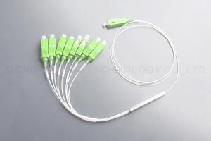 China 1x8 PLC Splitter FTTH Micro Steel Tube Type Splitter SC / APC Lower Insertion Loss on sale