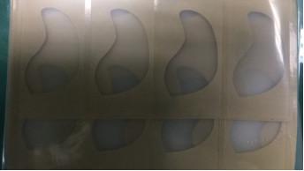 Quality 0.50mm Die Cut Products Translucent PVC Light Diffuser With Double Adhesive Tape for sale