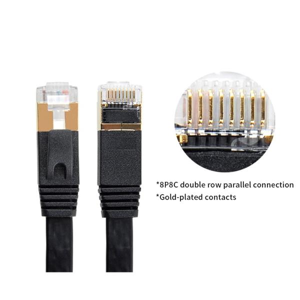 CAT7 SSTP Jumper Cable 7 Pairs With Gold Plated RJ45 Connector Easy Use