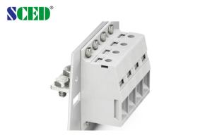 Buy cheap Right Angle Wire Through Panel Terminal Blocks Connector 230A Pitch 25.0mm product