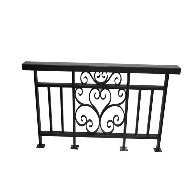 Quality Customized Protective Aluminum Rail For Balustrades Handrails In Modern Black for sale