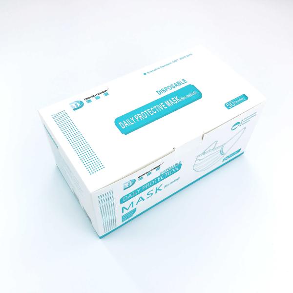 Hypoallergenic 50 Pieces Blue Breathable Disposable Face Masks