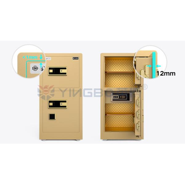 Fingerprint Digital Lock Home Safety Safe Box H1000mm Gold YB/RS-100D