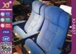 Molded PU Foam Gravity Fold Up Audience Seating Chairs Fabric Covered With Push