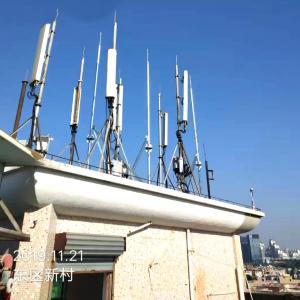 Buy cheap 5m Steel 5G Roof Mounted Antenna Mast Free Standing Self Supporting product
