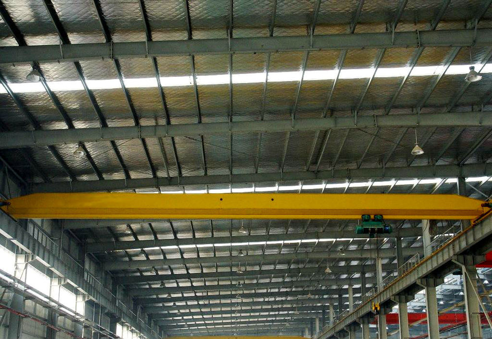 ld type workshop use top running single girder electric monorail overhead crane