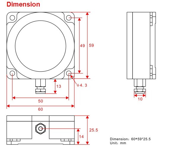 AGV RS485 Angular Mems Sensor Platform Anti Interference