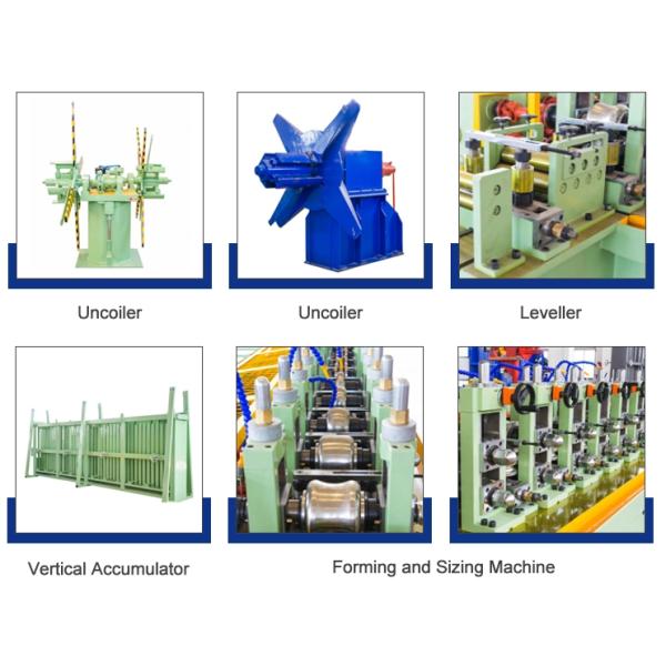 Automatic SS Iron Pipe Making Machine Manufacturing line 1200kw