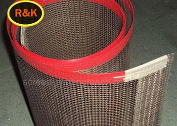 Quality  Coated 4*4mm Dry Food Ptfe Mesh Belt for sale