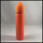 Orange Small Plastic Dropper Bottles , Custom Round 60ml Unicorn Drip Bottle
