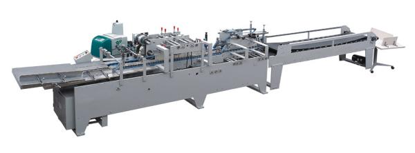 Quality Automatically Feeding Unclosed Paper Bag Bottom Gluing Machine 11100x1200x1800 mm for sale