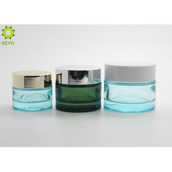 Transparent 15ml 30ml 50ml Glass Cosmetic Cream Jar Custom Painting
