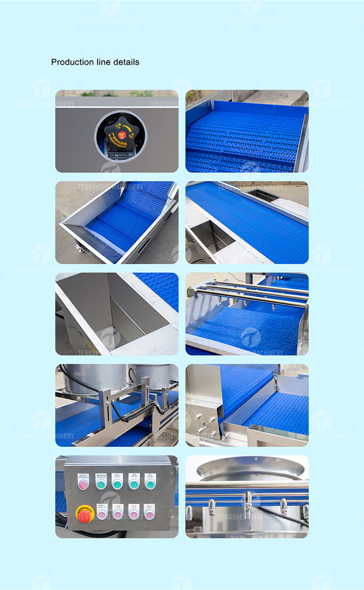 Multifunctional Fruit Sorting Machine Vegetable Washing Drying Production Line