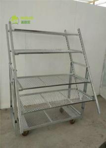 Display Flower Trolley CC Racks Garden Cart , Flower Display Trolley