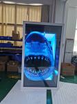86/75inch Transparent LCD Display Box with Interactive Touch Showcase Hologram