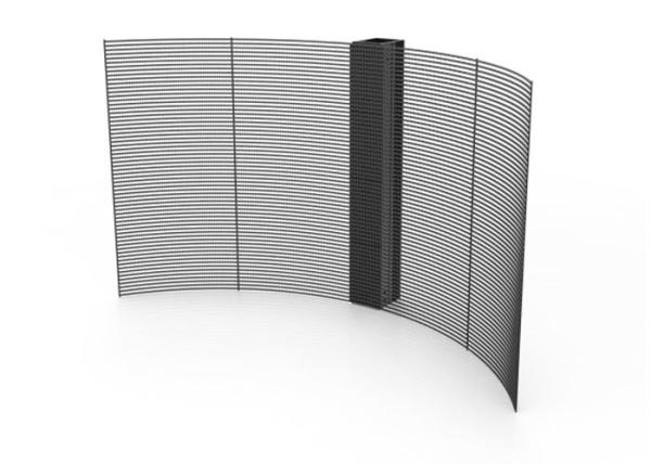 Quality High Brightness 5000nits Transparent LED Screens PCB Curved LED Display P1.9 for sale