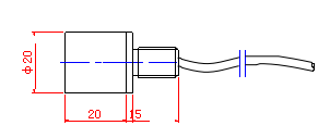1M Ultrasonic Depth Sensors , Underwater Sensors for Flow Meter Insert Type In Pipe