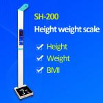 Ultrasonic Height Weight Bmi Machine , No Touching A Single Button Portable Bmi