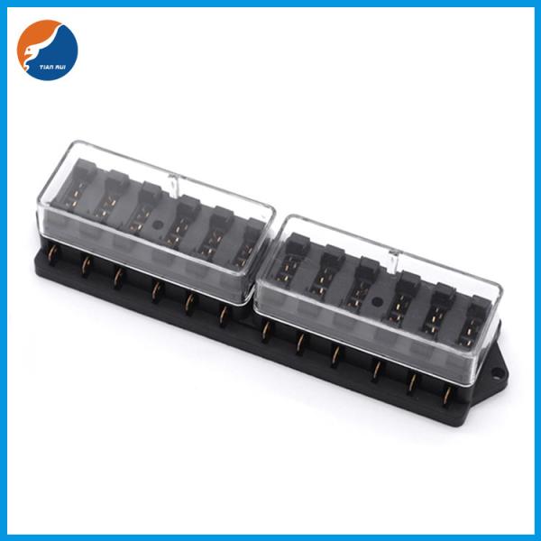 TR-12 12V 24V 32V DC 12 Way Fuse Blocks Medium Standard For Car Auto