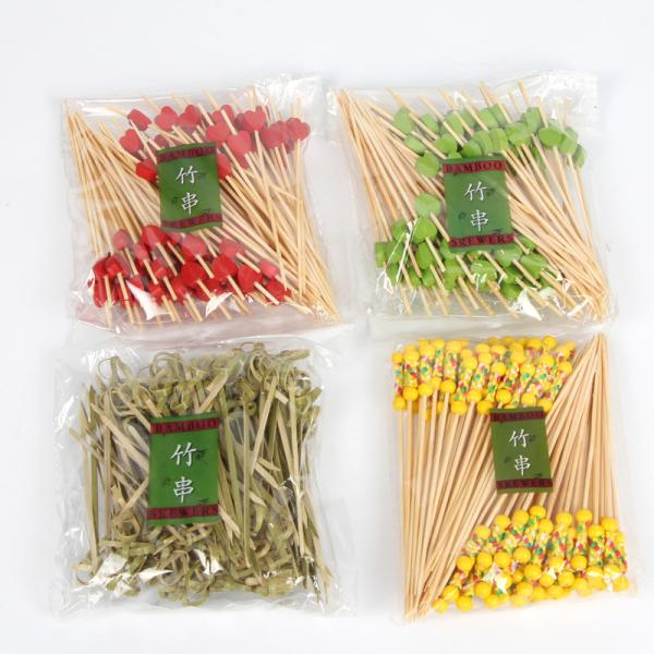 Quality Disposable Bamboo Burger Sticks Length 9cm / 12cm for sale