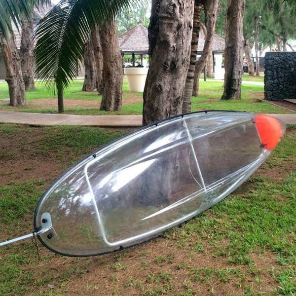 Quality Polycarbonate Clear Bottom Kayak For 2 Person 330cm Length CE / SGS Approval for sale