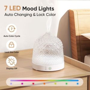 200ml Ultrasonic Aromatherapy Diffusers with Glass ▕ DN-851