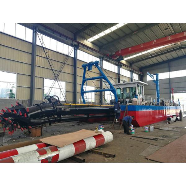 10 Inch Sand Hydraulic Dredger 24 kw With A Blue Appearance For River Dredging