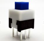IP65 6 Pin DIP Self Locking Push Button Switch 7x7