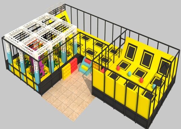 Quality Customized Indoor Trampoline Park Playground Center Equipment With Dodge Ball for sale