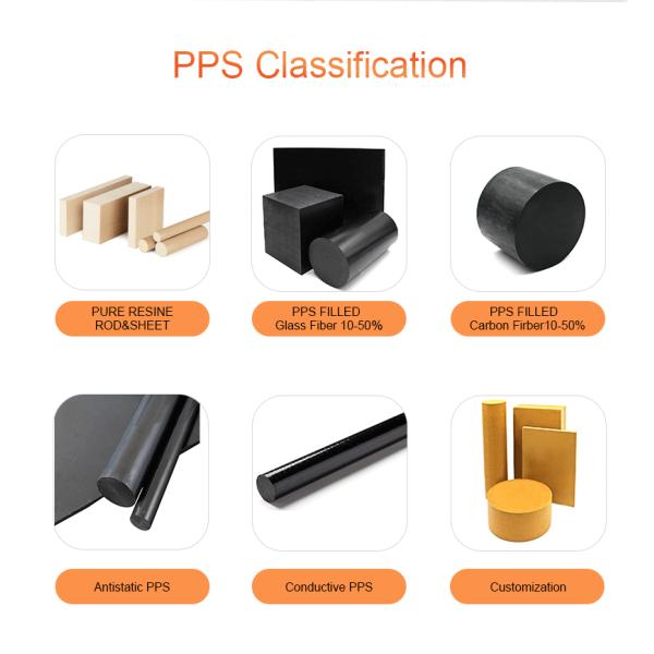10% carbon fiber reinforced black color CF10 pps sheet