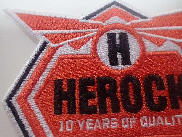 Quality Semicircle Shape Custom Embroidered Patches Laser Cut Basis Finishing for sale