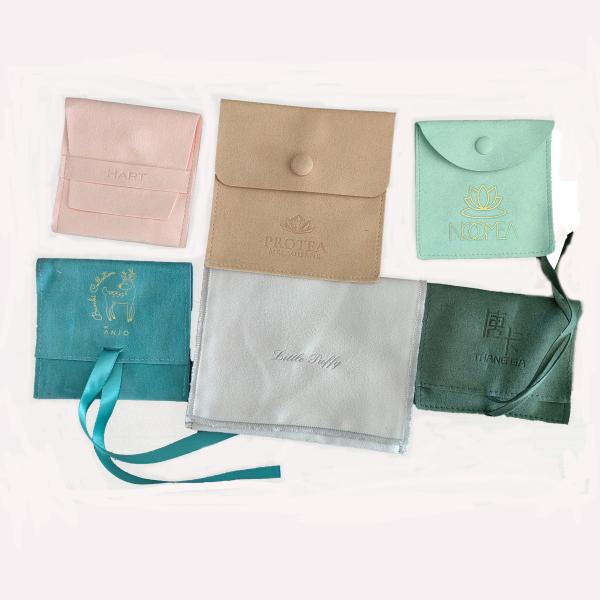Customized Jewelry Packaging Bag With Envelop Style Industrial Watch Eyewear
