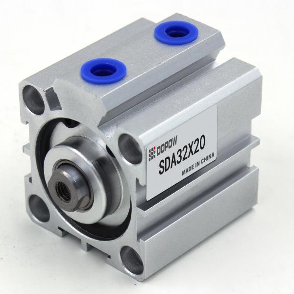 Quality SDA Compact Aluminum Alloy Cylinder Single Acting Thin Spring Return Compression Stroke for sale