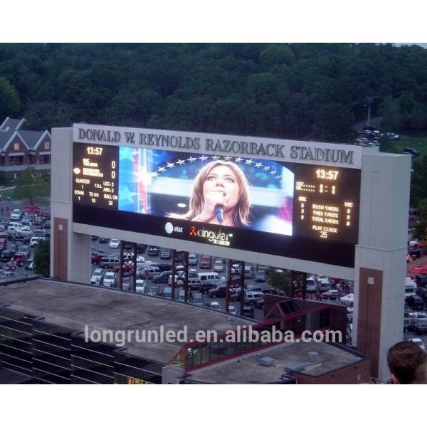 Lightweight HD 10mm Outdoor Fixed LED Display For Roadside 1/4 Scan Mode