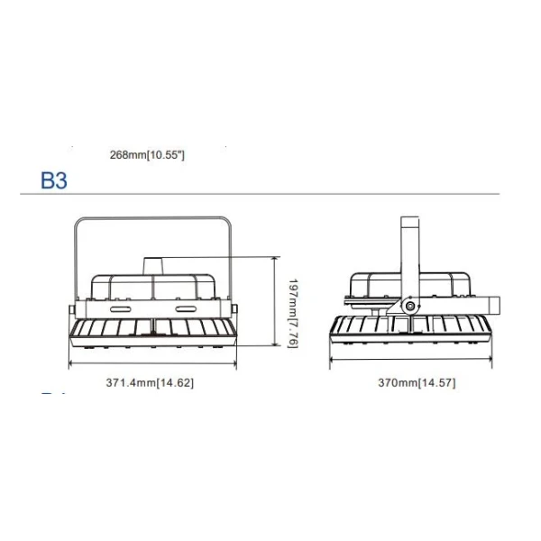 LED Explosion Proof Light Atex Certified 140lm/W 2000K-7000K Zone 1 Zone 2 LNG Gas Station Oil Industry Chemical Plant