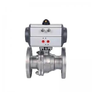Buy cheap ISO 9001 Standard Straight Through Type Flange Ball Valve for Stainless Steel 304/316 product
